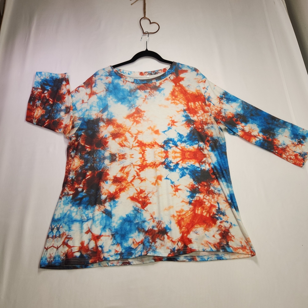 ⭐️ Women's Tie-Dye Blouse -  Size 2XL Streetwear Casual Festival Grunge